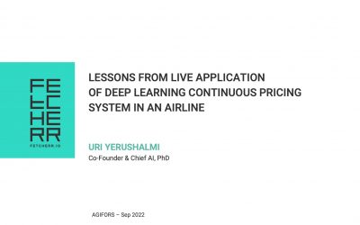 Lessons from Live Application of Deep Learning  Continuous Pricing System in an Airline